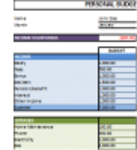 Free download Personal Budget Template DOC, XLS or PPT template free to be edited with LibreOffice online or OpenOffice Desktop online