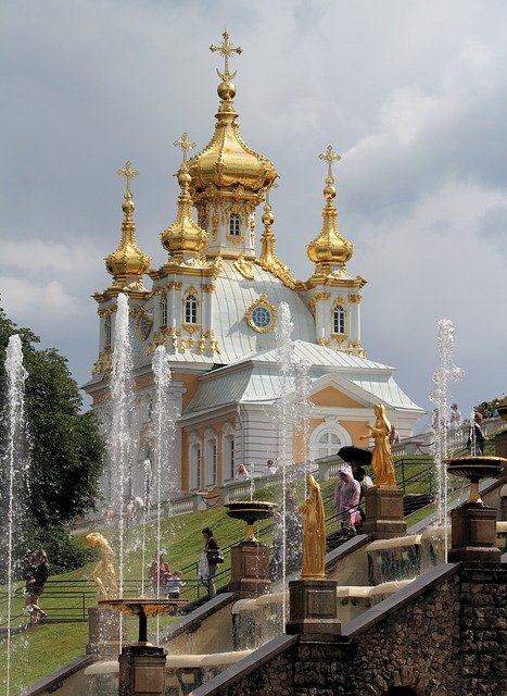 Free download Peterhof Gardens Church -  free photo or picture to be edited with GIMP online image editor