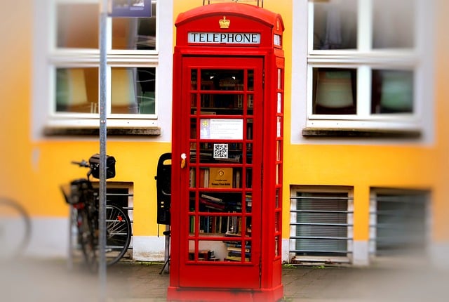 Free download phone booth british bookcase free picture to be edited with GIMP free online image editor