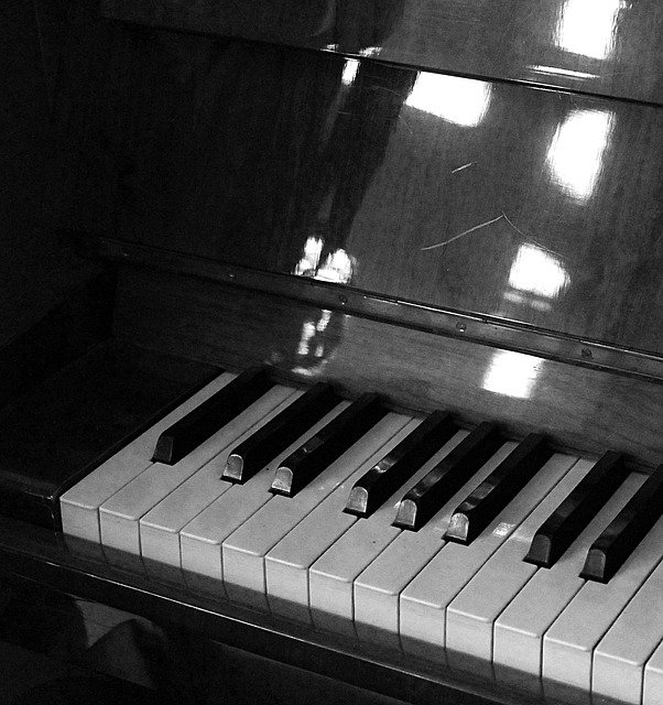 Free download Piano Black And White Music -  free photo or picture to be edited with GIMP online image editor