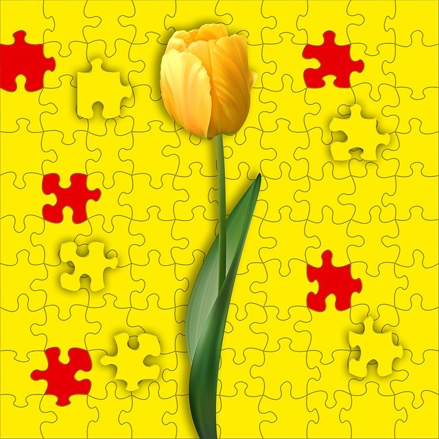 Free download Piece Puzzle Background Yellow -  free illustration to be edited with GIMP free online image editor