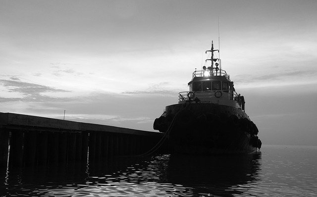 Free download Pier Silhouette Ship -  free photo or picture to be edited with GIMP online image editor