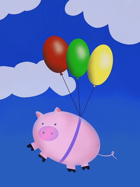 Free download Pig Flying Piglet -  free illustration to be edited with GIMP free online image editor