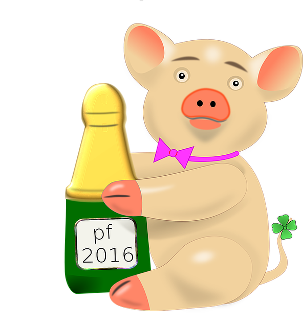 Free download Piggy Bank New Year - Free vector graphic on Pixabay free illustration to be edited with GIMP free online image editor