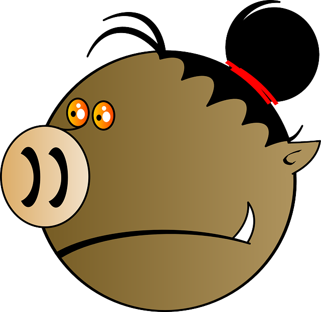 Free download Pig Round Head - Free vector graphic on Pixabay free illustration to be edited with GIMP free online image editor