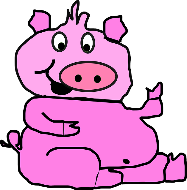 Free download Pig Smiley Pink - Free vector graphic on Pixabay free illustration to be edited with GIMP free online image editor