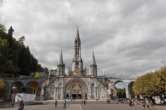 Free download Pilgrimage Church Lourdes France -  free photo or picture to be edited with GIMP online image editor