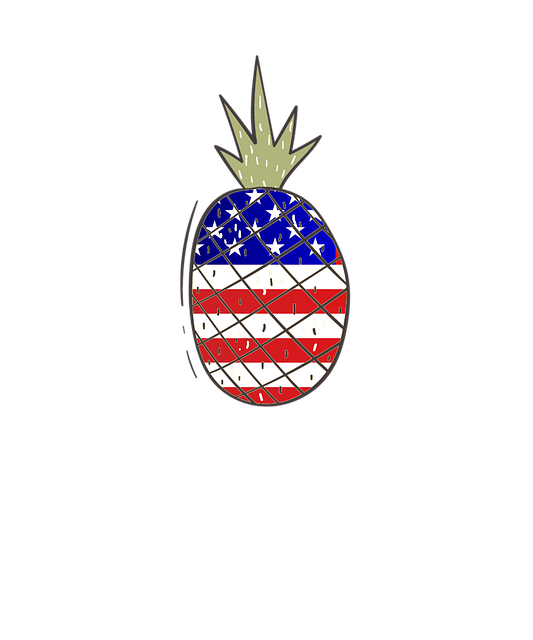 Free download Pineapple Freedom United States -  free illustration to be edited with GIMP free online image editor