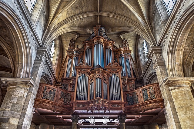 Free download pipe organ church notre dame free picture to be edited with GIMP free online image editor