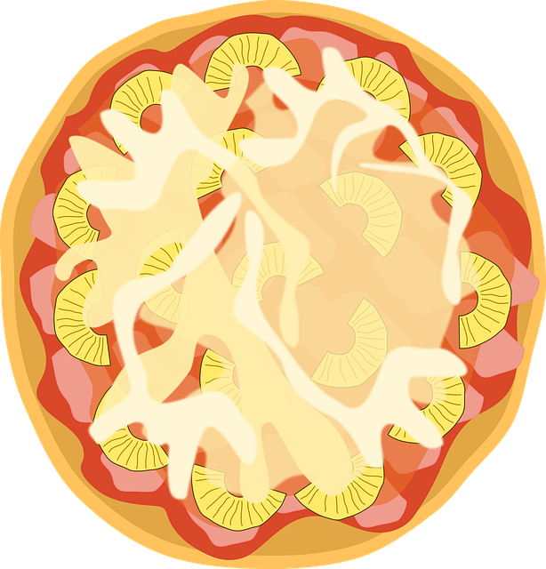 Free download Pizza Hawaii Ham - Free vector graphic on Pixabay free illustration to be edited with GIMP free online image editor