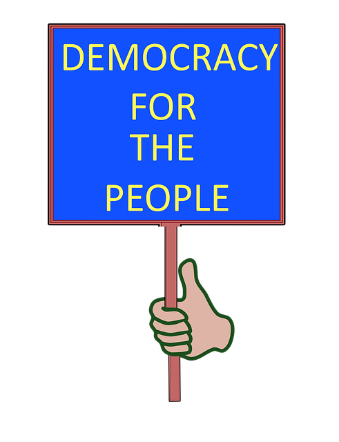 Free download Placard Sign Democracy -  free illustration to be edited with GIMP free online image editor