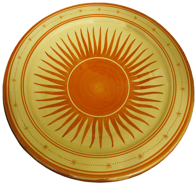 Free download Plate Sun Ceramic -  free illustration to be edited with GIMP free online image editor