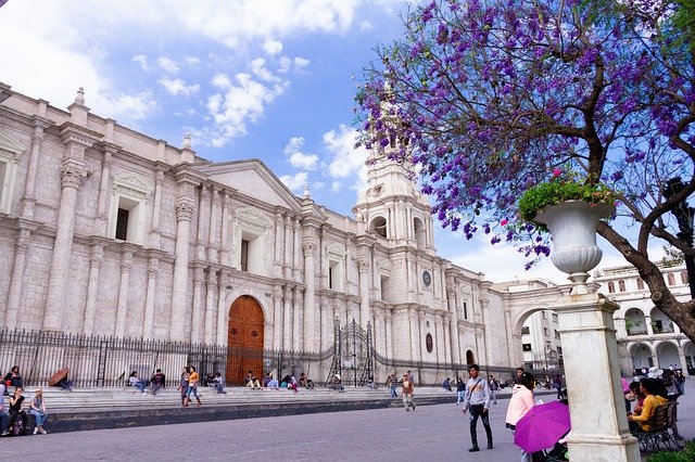 Free download Plaza De Armas Arequipa Sky -  free photo or picture to be edited with GIMP online image editor
