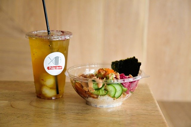 Free download Poke Bowl Ice Tea free photo template to be edited with GIMP online image editor