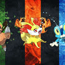 Pokemon X/Y: Starter pokemons theme 1280x720  screen for extension Chrome web store in OffiDocs Chromium