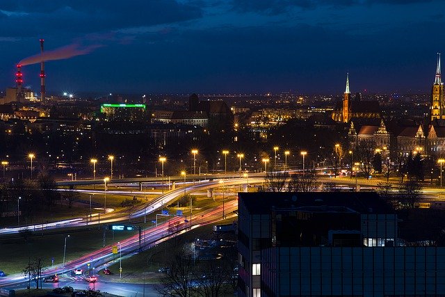 Free download Poland Wroclaw Evening -  free photo or picture to be edited with GIMP online image editor