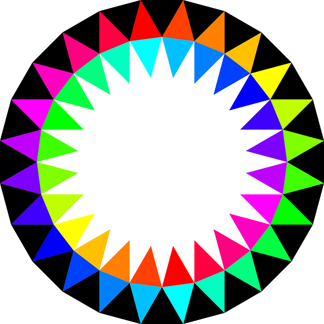 Free download Polygon Rainbow Pallet - Free vector graphic on Pixabay free illustration to be edited with GIMP free online image editor