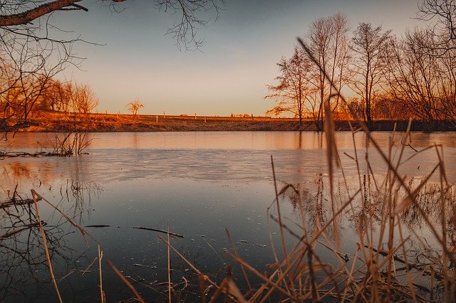 Free download Pond Lake Evening -  free photo or picture to be edited with GIMP online image editor