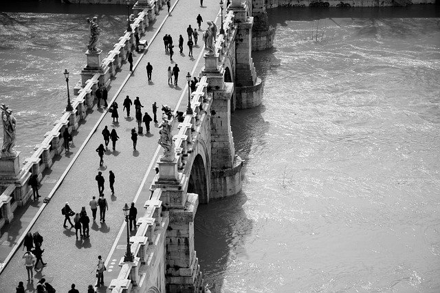 Muat turun percuma Ponte SantAngelo Italy Roman - foto atau gambar percuma untuk diedit dengan editor imej dalam talian GIMP