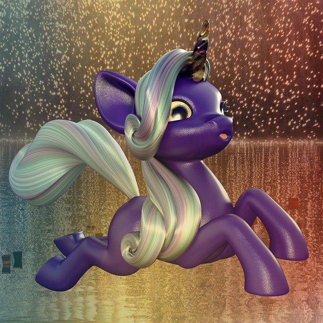 Free download Pony Water Unicorn -  free illustration to be edited with GIMP free online image editor