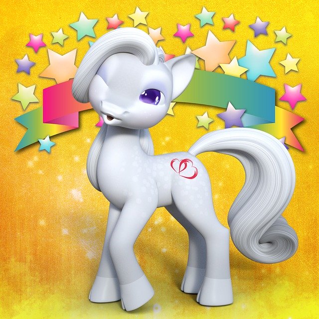 Free download Pony White Sweet -  free illustration to be edited with GIMP free online image editor