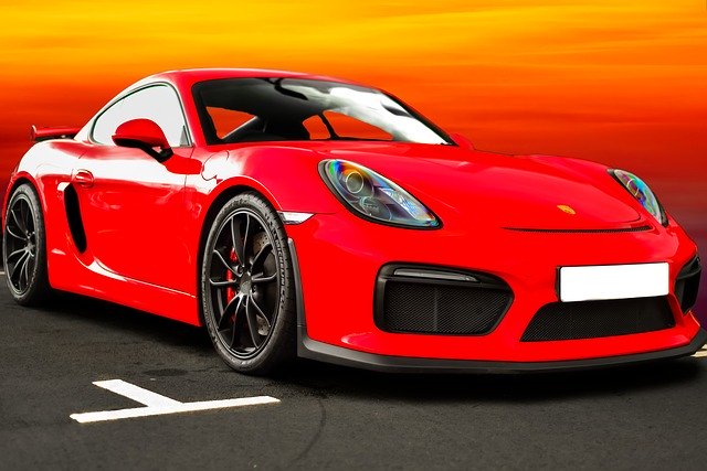 Free download Porsche Cayman Gt4 Sunset Sports -  free photo or picture to be edited with GIMP online image editor