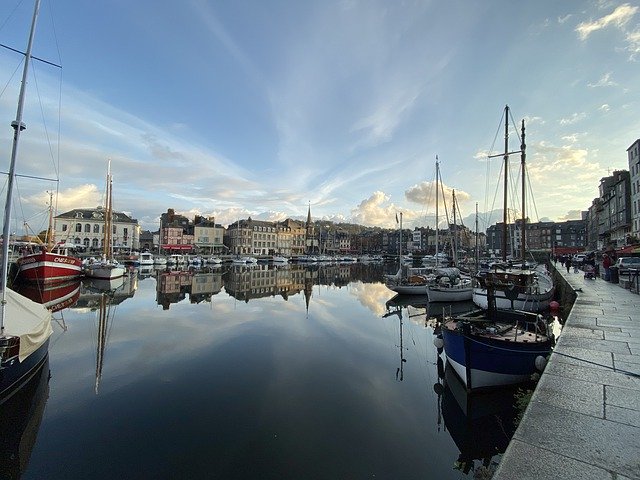 Free download Port Honfleur Calm -  free free photo or picture to be edited with GIMP online image editor