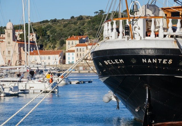 Free download Port-Vendres Port Boat -  free photo or picture to be edited with GIMP online image editor