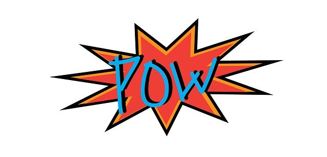 Free download Pow Sound Effect Comic Book Style -  free illustration to be edited with GIMP free online image editor