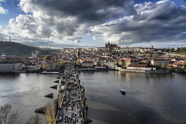 Free download prague city river ship free picture to be edited with GIMP free online image editor