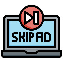 Press skip ad button!  screen for extension Chrome web store in OffiDocs Chromium