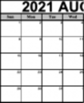 Free download Printable August 2021 Calendar Microsoft Word, Excel or Powerpoint template free to be edited with LibreOffice online or OpenOffice Desktop online