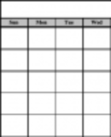 Free download Printable Blank Calendar DOC, XLS or PPT template free to be edited with LibreOffice online or OpenOffice Desktop online