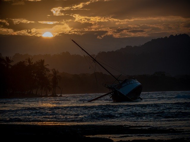 Free download Puerto Viejo Costa Rica Sunset -  free photo or picture to be edited with GIMP online image editor