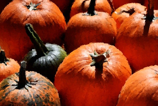 Free download Pumpkin Impressionistic Orange -  free illustration to be edited with GIMP free online image editor