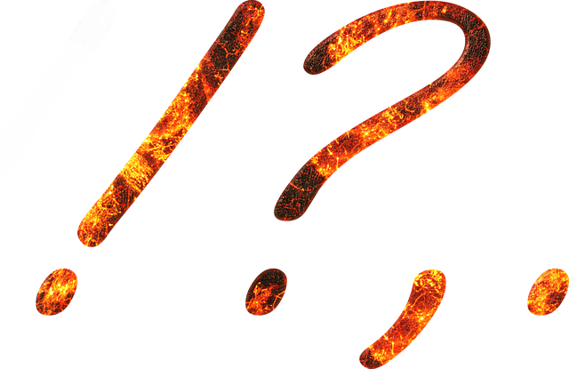 Free download Punctuation Marks Fire Embers -  free illustration to be edited with GIMP free online image editor