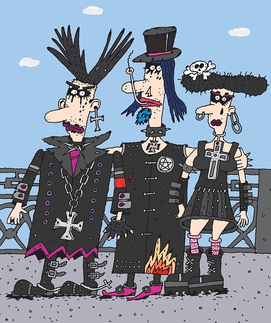 Free download Punk Goths Gothic -  free illustration to be edited with GIMP free online image editor