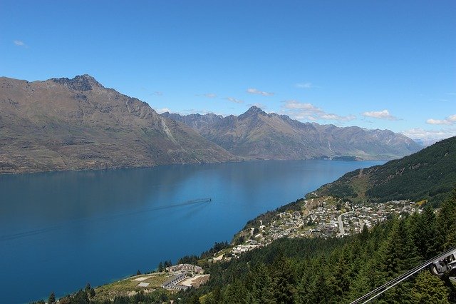 Free download Queenstown New Zealand Lake -  free photo or picture to be edited with GIMP online image editor