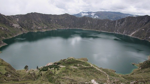 Free download Quilotoa Laguna Lake -  free photo or picture to be edited with GIMP online image editor