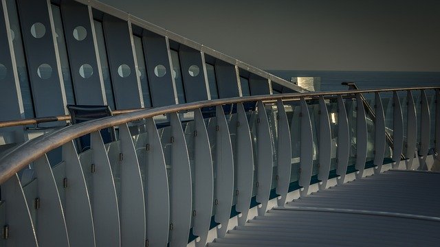 Free download Railing Metal Cruise Ship free photo template to be edited with GIMP online image editor