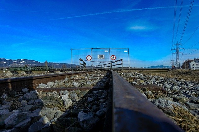 Free download Rails Train Track -  free photo or picture to be edited with GIMP online image editor