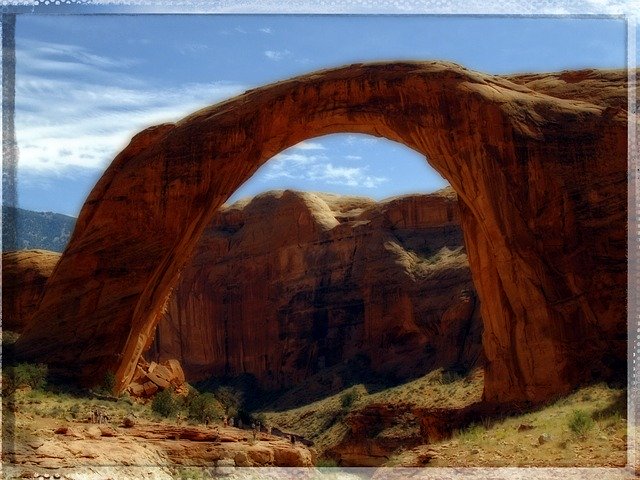 Free download Rainbow Bridge Natural -  free illustration to be edited with GIMP free online image editor