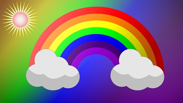 Rainbow Cloud Cartoon by OffiDocs for office