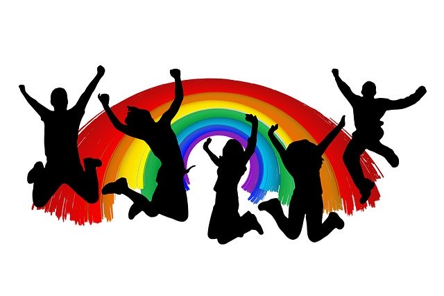 Free download Rainbow Personal Cheers -  free illustration to be edited with GIMP free online image editor