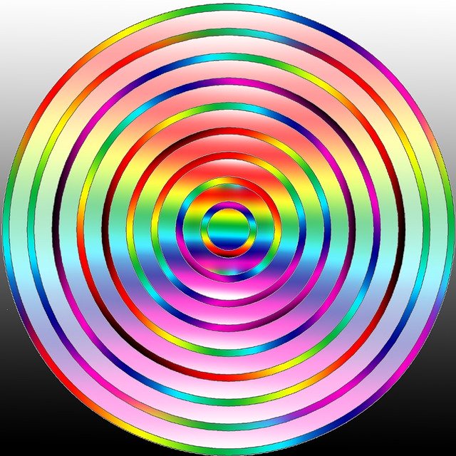 Free download Rainbow Round Colors -  free illustration to be edited with GIMP free online image editor