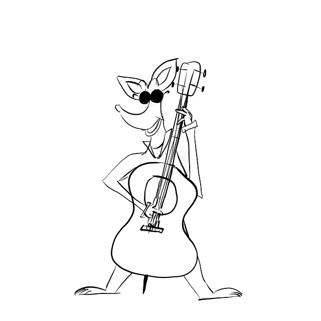 Free download Rat Bass Jazz -  free illustration to be edited with GIMP free online image editor