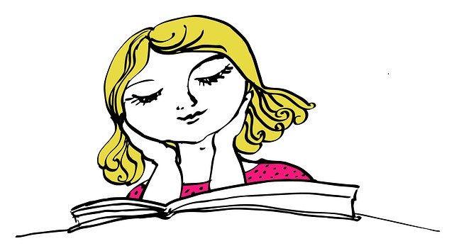 Free download Reading Girl Comic -  free illustration to be edited with GIMP free online image editor