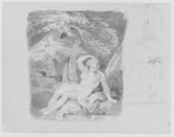 Free download Reclining Female Nude in Landscape; Two Architectural Sketches (from Sketchbook) free photo or picture to be edited with GIMP online image editor