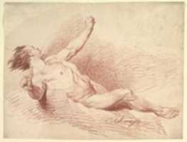 Free download Reclining Male Nude, as Wind God on Clouds free photo or picture to be edited with GIMP online image editor