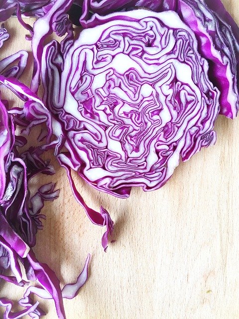 Free download Red Cabbage Vegetable Diced -  free photo or picture to be edited with GIMP online image editor